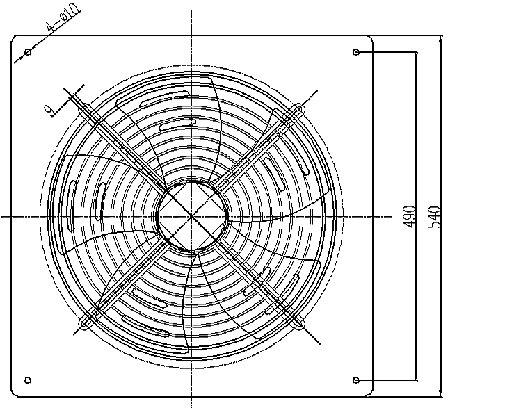 AC Axial Fan Impeller Cooling Fan